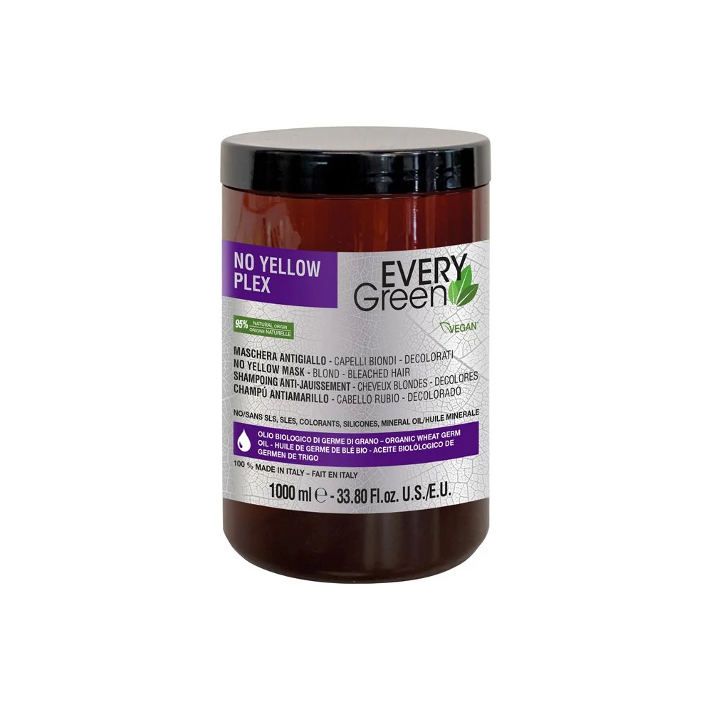 EVERYGREEN NO YELLOW PLEX, ÚJJÁÉPÍTŐ HAMVASÍTÓ MASZK 1000ml VEGÁN