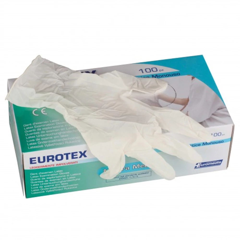 Eldobható latex kesztyű S-es