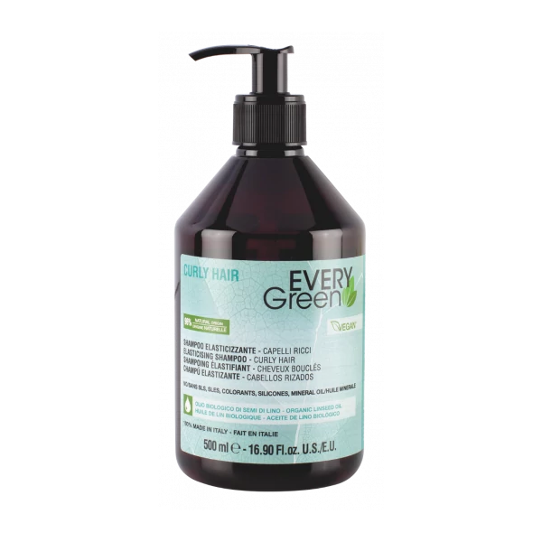 24002550 EVERYGREEN Göndör hajra való sampon 500ml. VEGÁN