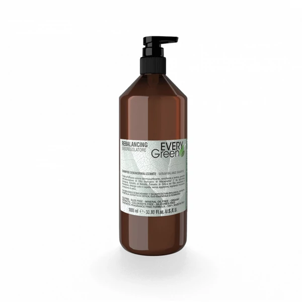 24001870 EVERYGREEN REBALANCING ZSÍROS Hajra SAMPON 1000ml.