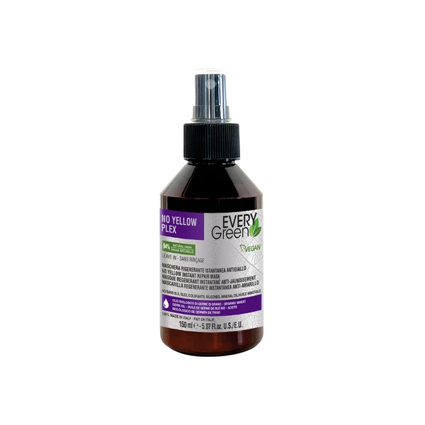 24002594 EVERYGREEN NO YELLOW PLEX REGENERÁLÓ HAMVASÍTÓ MASZK SPRAY 150ml VEGÁN