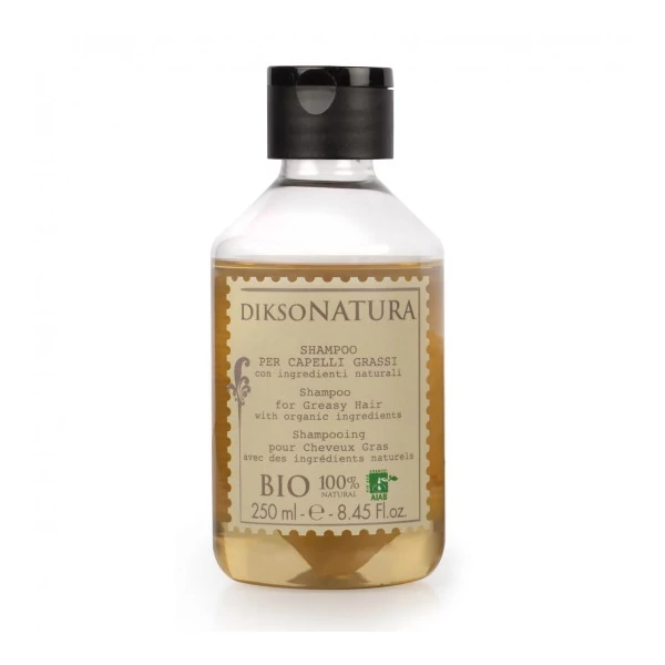 DiksoNatura Zsíros Hajra Sampon Borostyánnal 250ml.