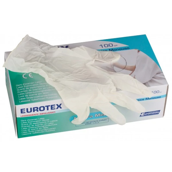 Eldobható latex kesztyű L-es