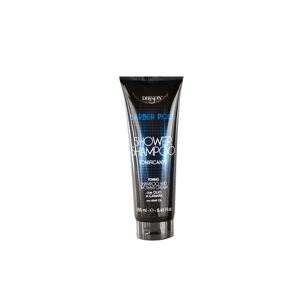 Barber Pole Shower Tusfürdő és Sampon Kender Olajjal 250ml.